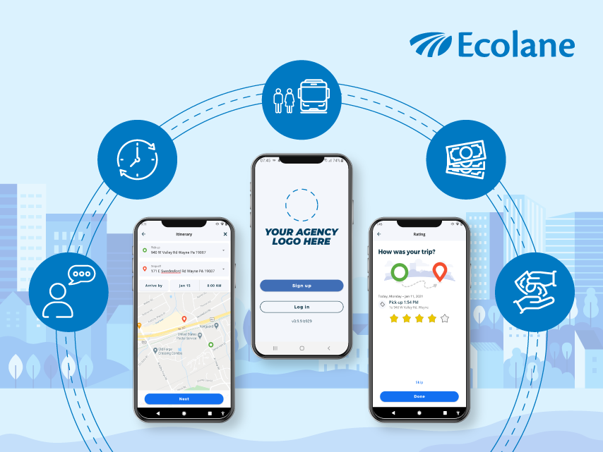 Ecolane's Mobile App SelfService for Transit Riders Ecolane