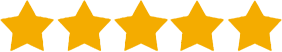 row of 5 golden stars