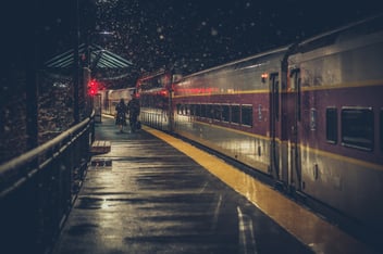 train-stop-at-night